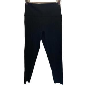 Aerie Offline Goals Hi Rise 7/8 Leggings Womens Large Black High Rise EUC